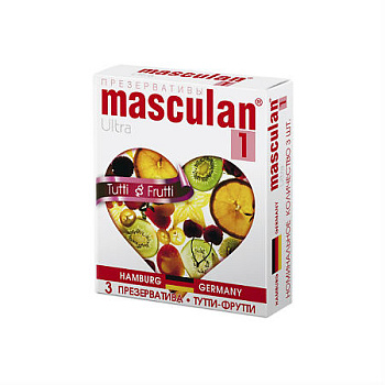 Презервативы Masculan Ultra Tutty Frutty с фруктовым ароматом 3 шт