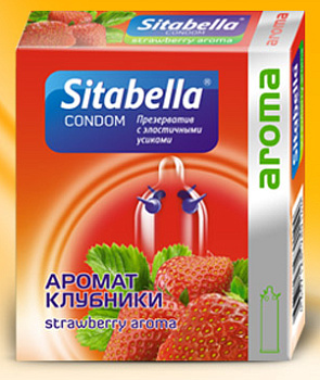Презерватив "Sitabella"№1 с усиками Клубника 1шт.