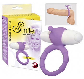 Кольцо для пениса с вибрацией "Smile Loop"