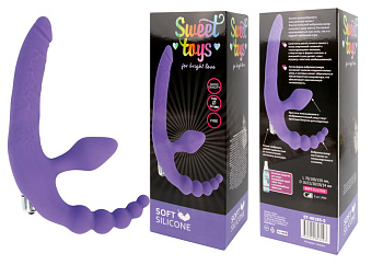 Страпон анатомический с вибрацией Sweet toys
